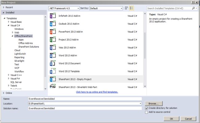 Empty SharePoint Project
